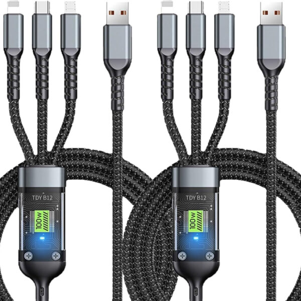 كابل شحن متعدد 3 في 1 مضيء